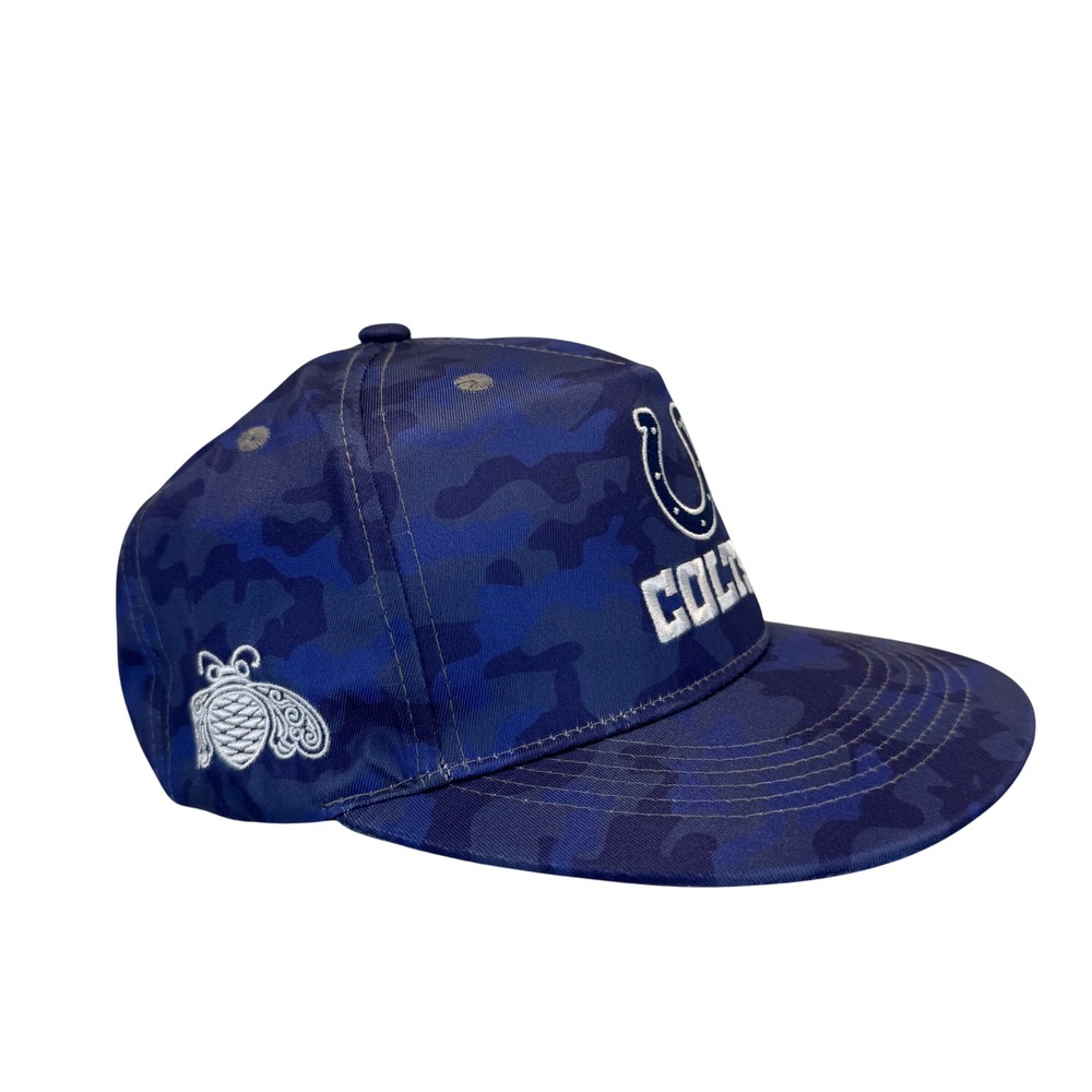 Indianapolis Colts NFL Hat Blue Camo Snapback Cap Football Fan Gear One Size OS - Picture 3 of 7